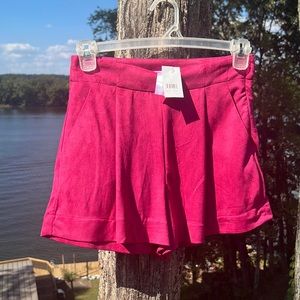 Women’s Size Medium - Pink Suede Short - NWT